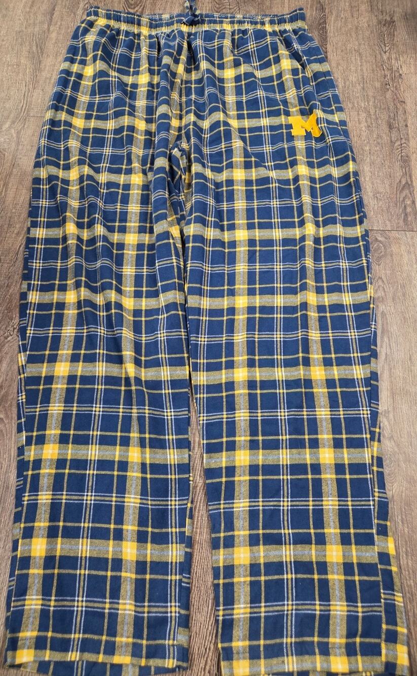 Concepts Sports Flannel Michigan Wolverines Men's Lounge Pajama Pants 2XLT Tall